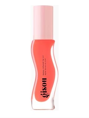 Gisou Honey Infused Lip Oil Bee-llini Peach New In Box